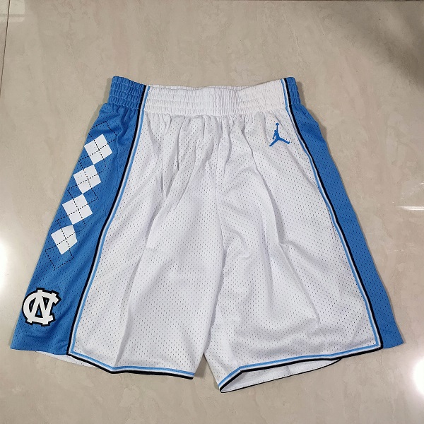 Men NBA North Carolina White Shorts 0416->more jerseys->NBA Jersey